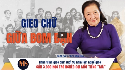 Chương trình phát sóng những chia sẻ rất đặc biệt cùa nhà giáo Lê Minh Ngọc - má của hơn 3.000 đứa con trí thức vươn lên từ nghèo khó